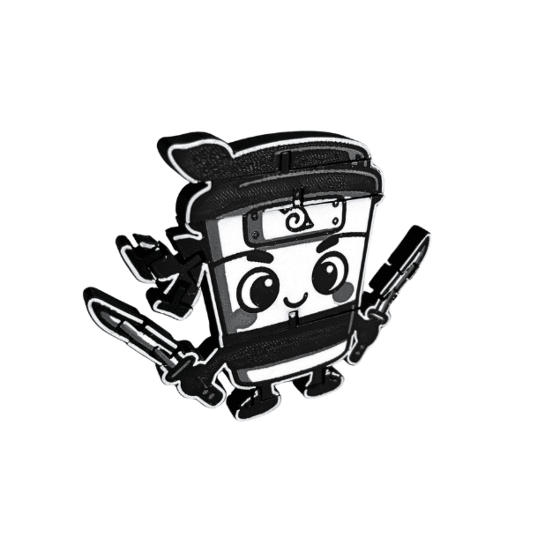 Figura Plana Capuchino Asesino Brainrot Italiano 9x9x1 cm - 5