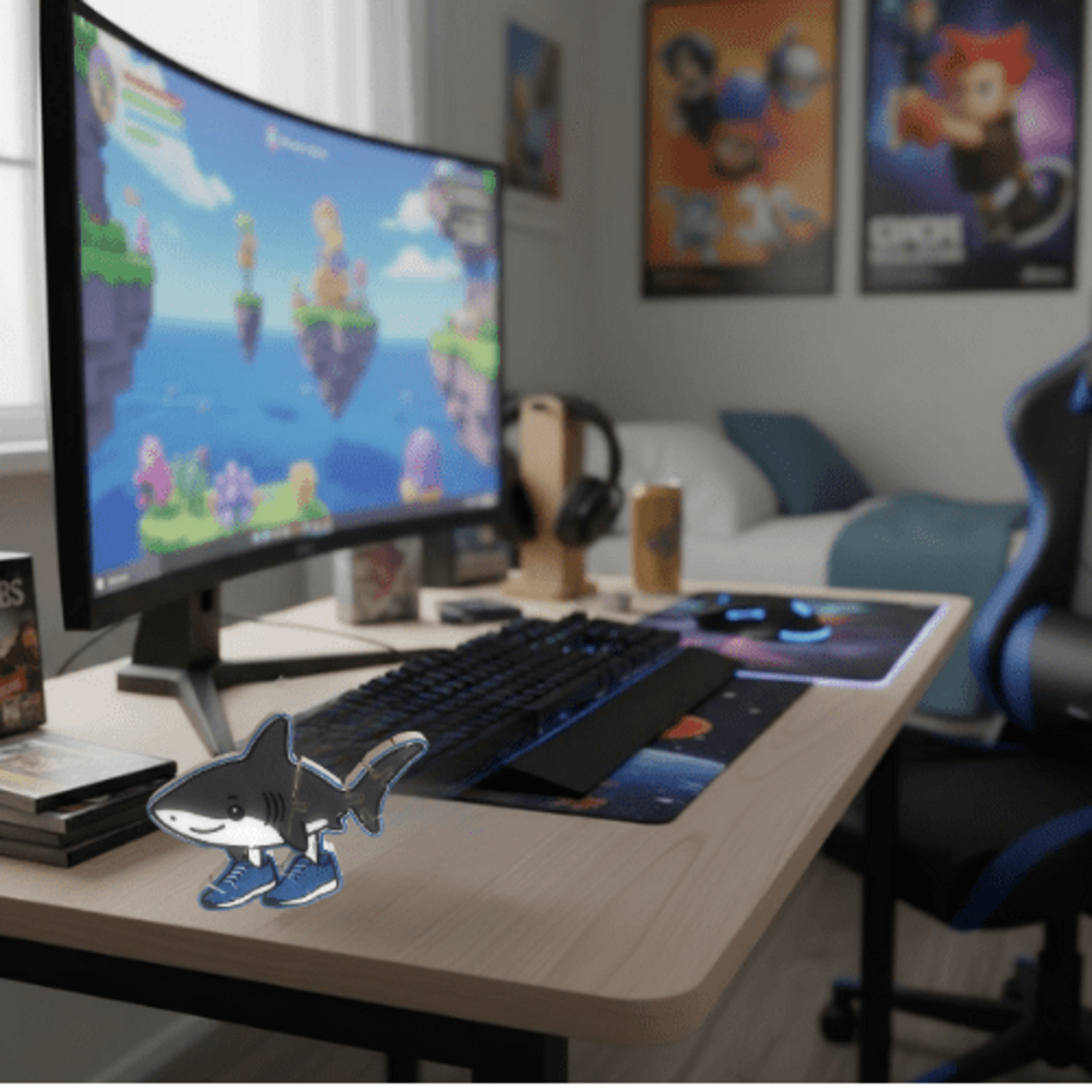 Figura Plana Tralalero Tralala – Brainrot Italiano Viral-Meme Viral Italiano - 3