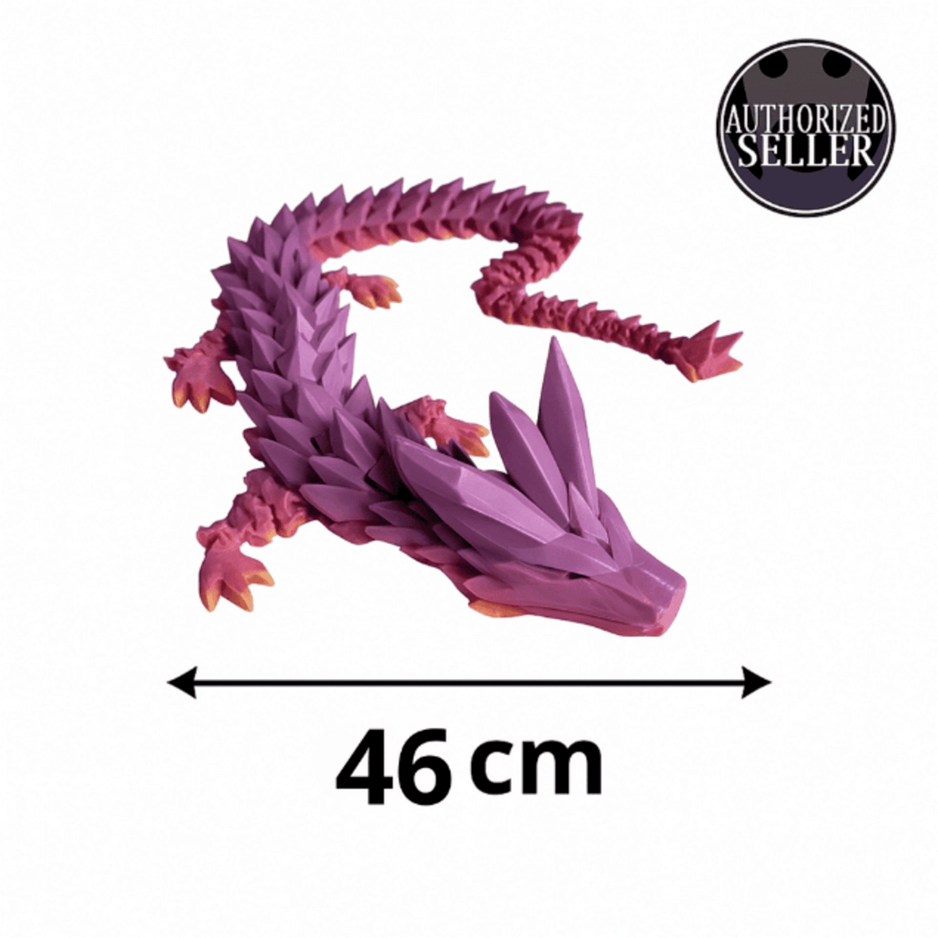Dragón Articulado 3D – Figura Decorativa Flexible 46 cm – Impresión 3D - 3