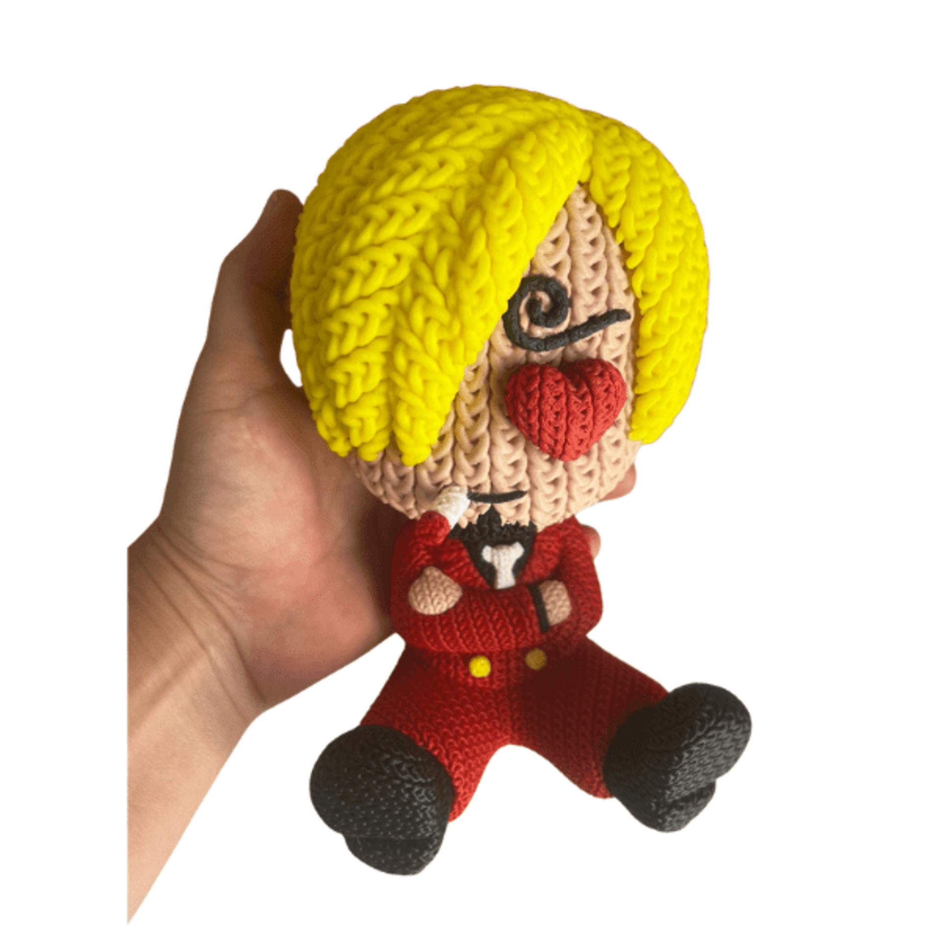 Figura Sanji One Piece estilo crochet – Juguete decorativo anime 16x9x11 cm - 3