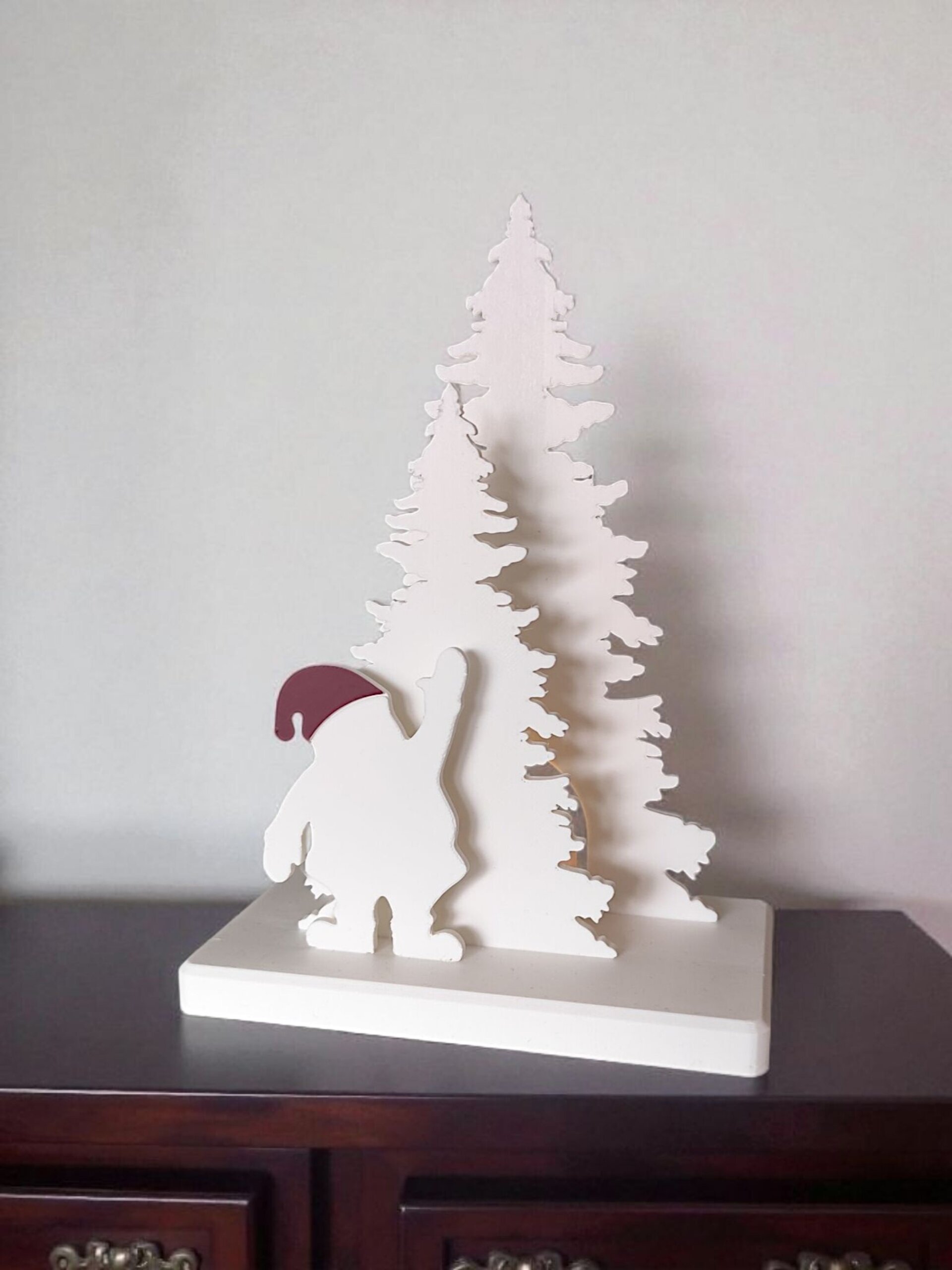 Escena Decorativa Papá Noel con Portavelas LED en PLA Biodegradable - 10