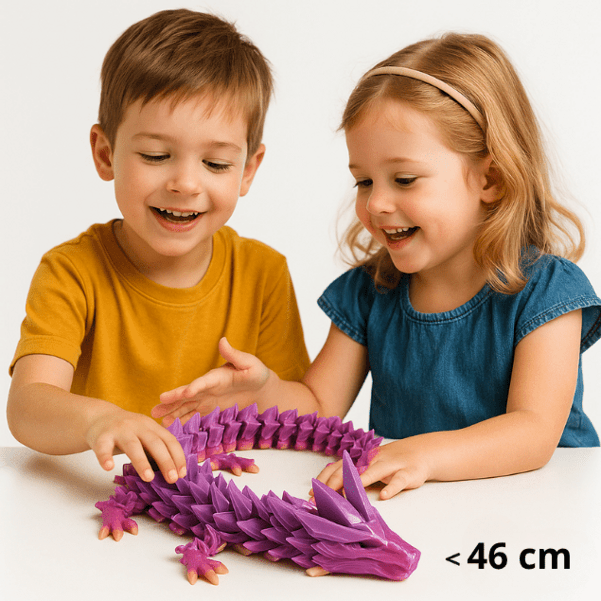 Dragón Articulado 3D – Figura Decorativa Flexible 46 cm – Impresión 3D - 1