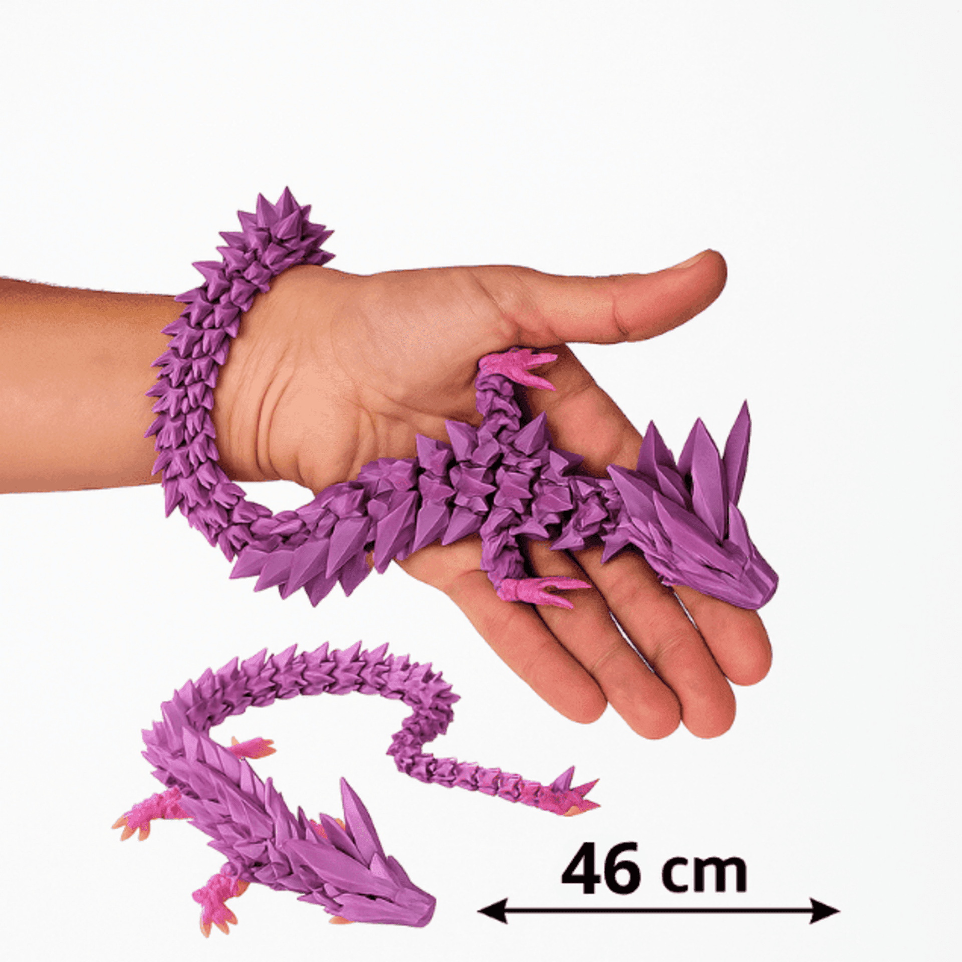 Dragón Articulado 3D – Figura Decorativa Flexible 46 cm – Impresión 3D - 2