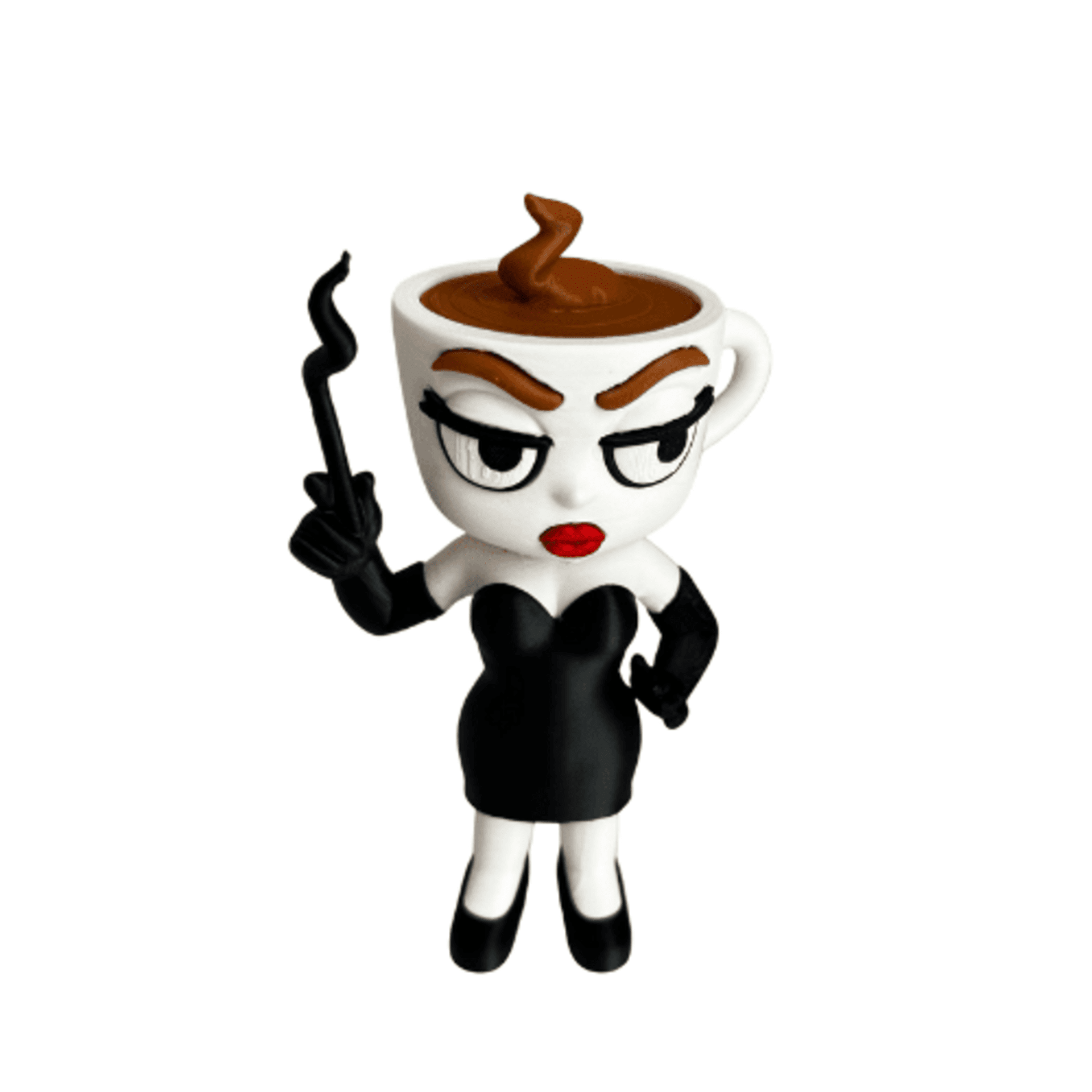 Figura Espressona Signora Brainrot – Diseño Articulado 14x9x6 cm - 5