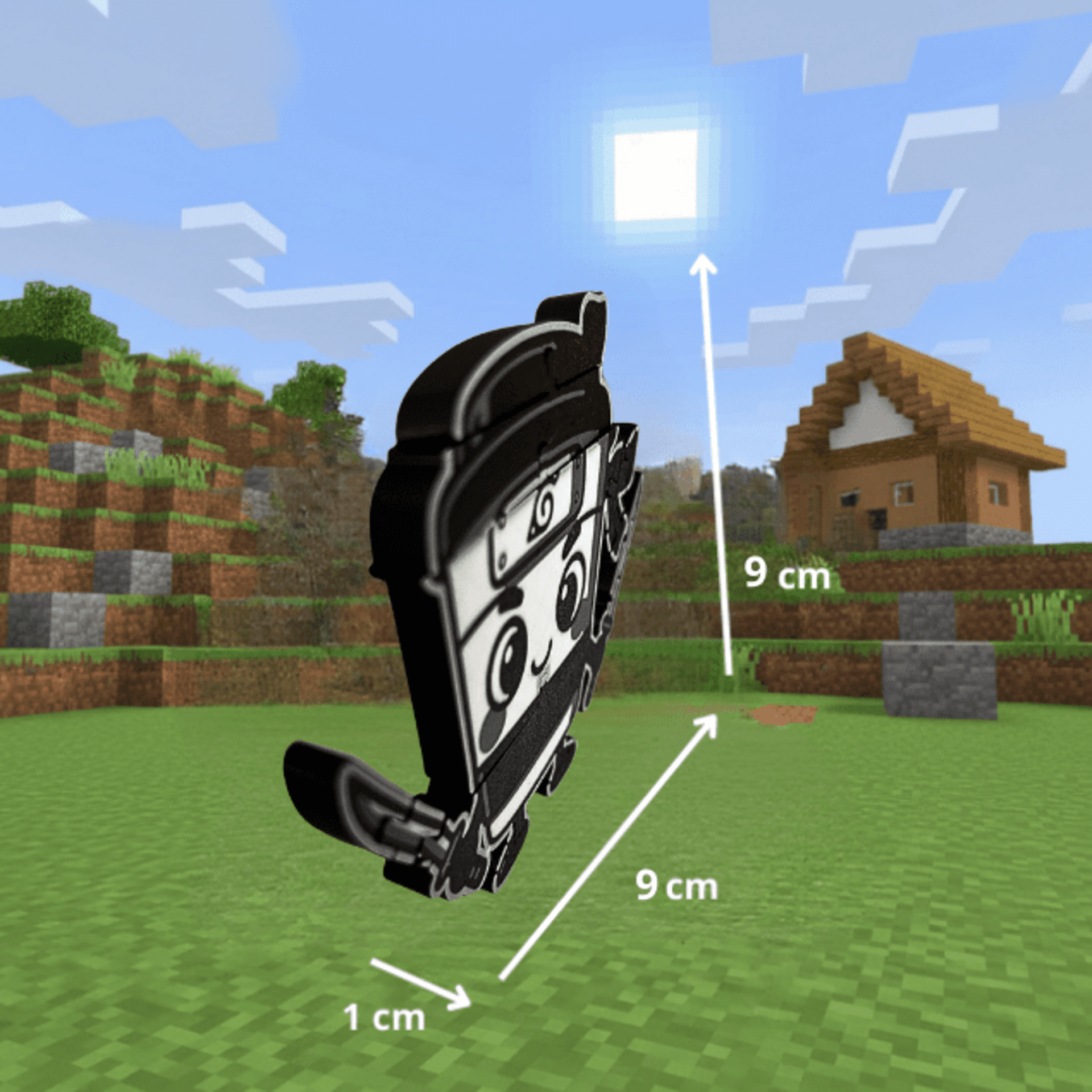 Figura Plana Capuchino Asesino Brainrot Italiano 9x9x1 cm - 3