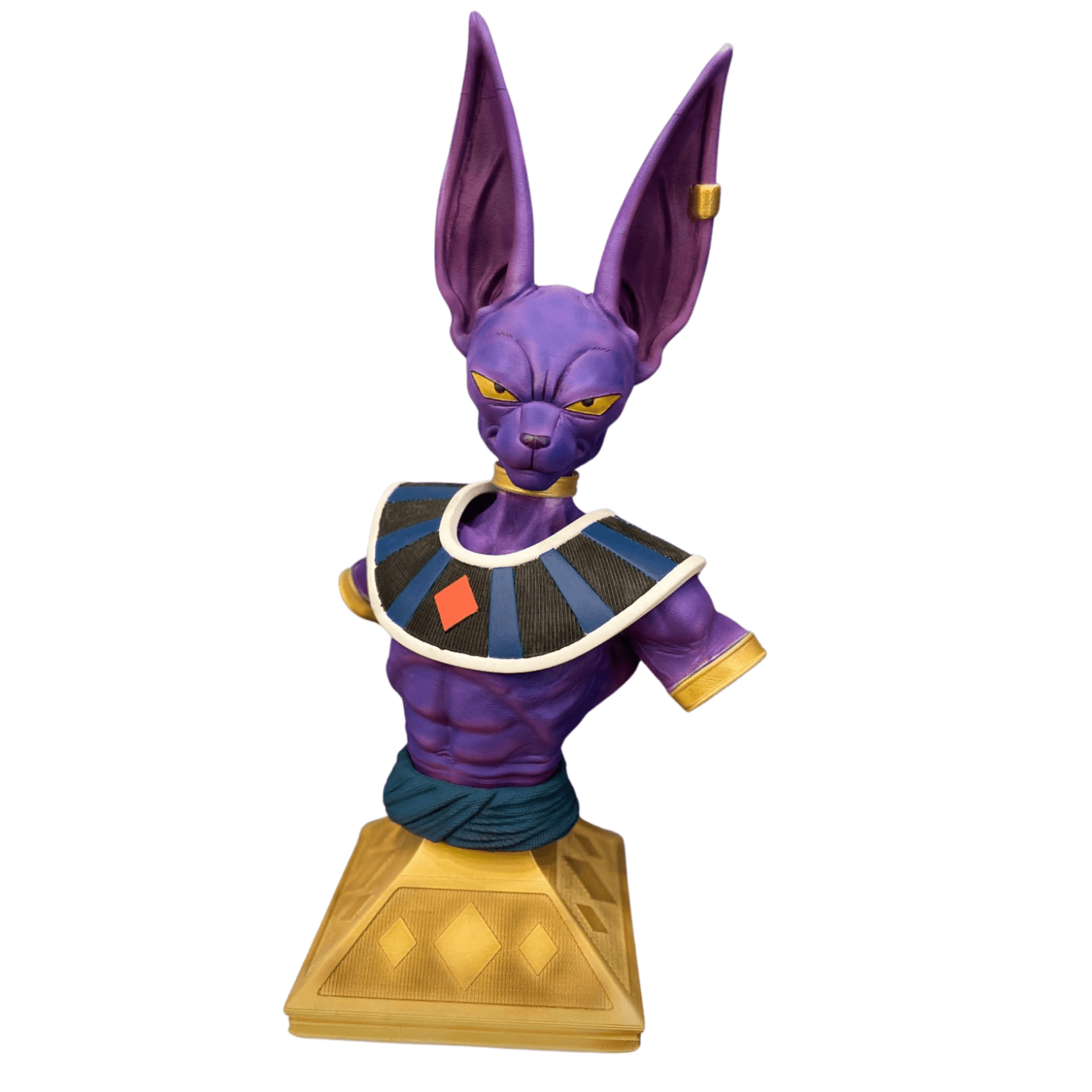 Busto Bills Dragon Ball – Escultura 3D de 45 cm Pintado a Mano | Dios de la Dest - 1