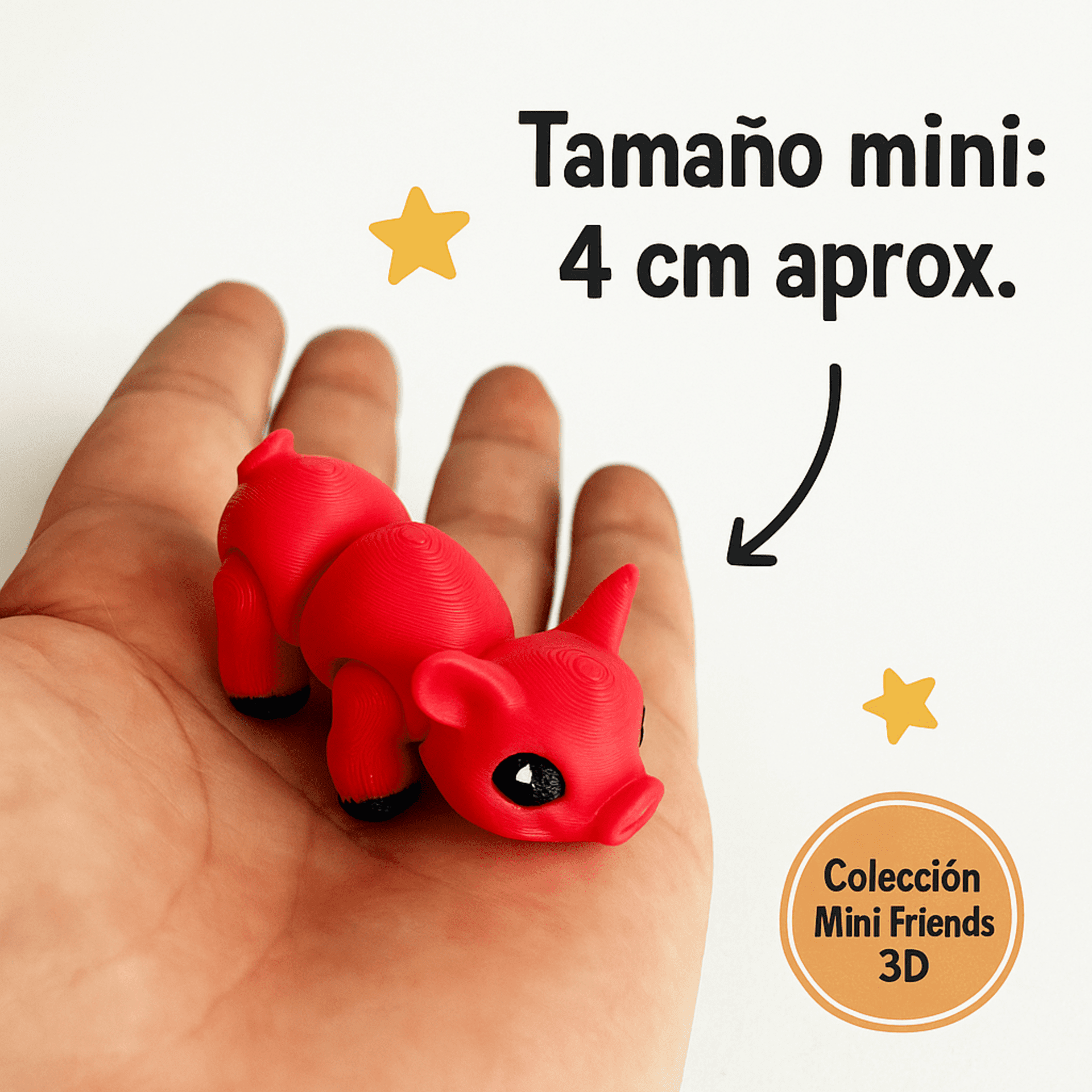 Pipo el Cerdito – Mini Figura Kawaii 3D para Niños | Juguete Coleccionable - 2