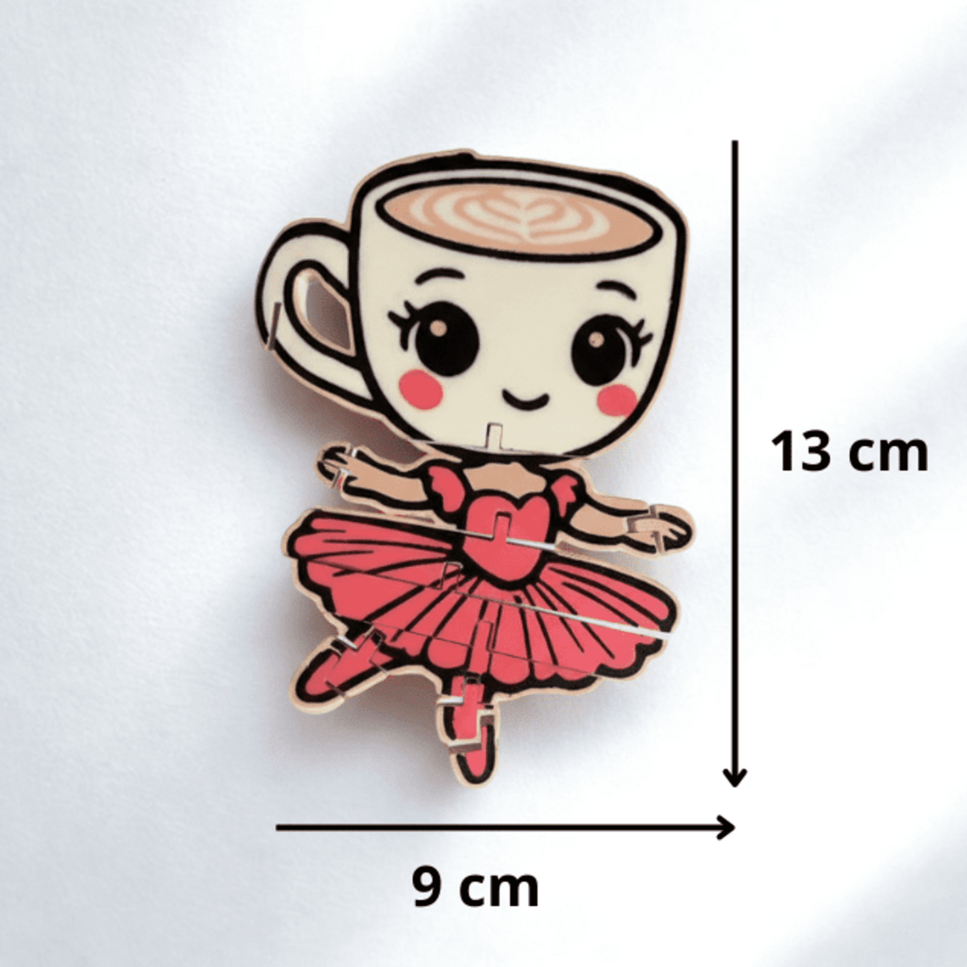 Figura Plana Ballerina Capuchina – Brainrot Italiano -Meme Viral Capuchino - 2