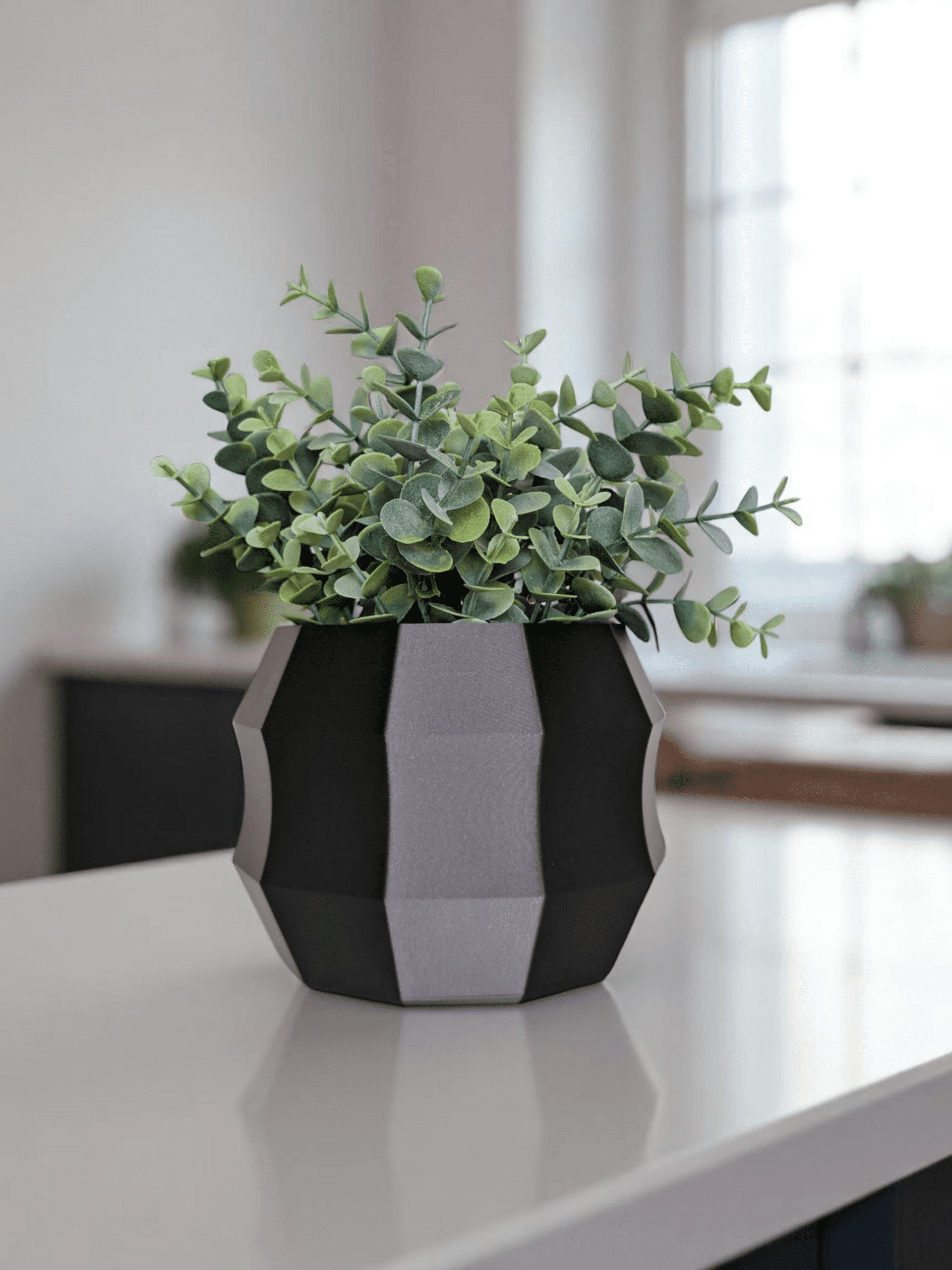 Maceta Decagonal 3D – Diseño Minimalista y Atemporal en PLA Biodegradable - 3