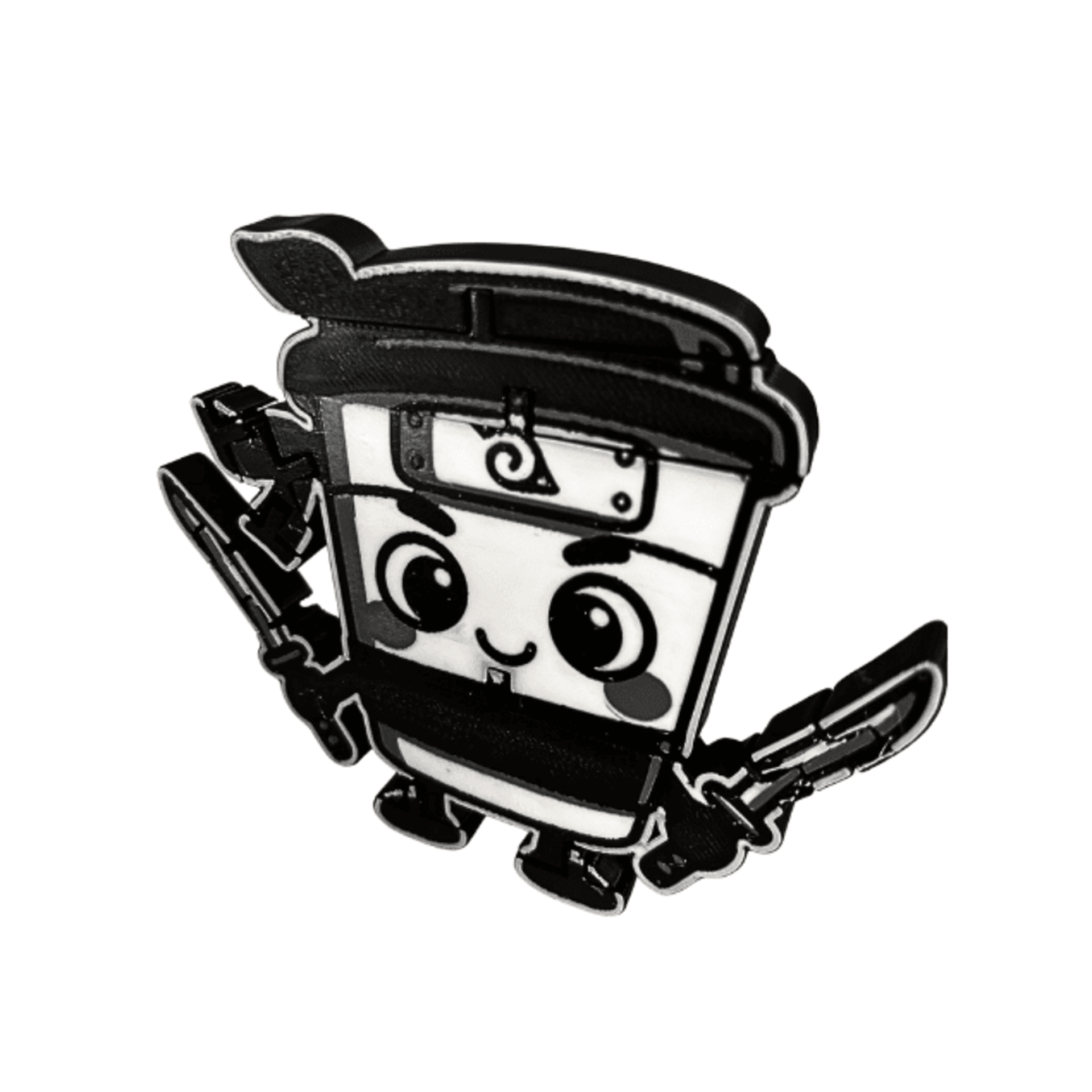 Figura Plana Capuchino Asesino Brainrot Italiano 9x9x1 cm - 6