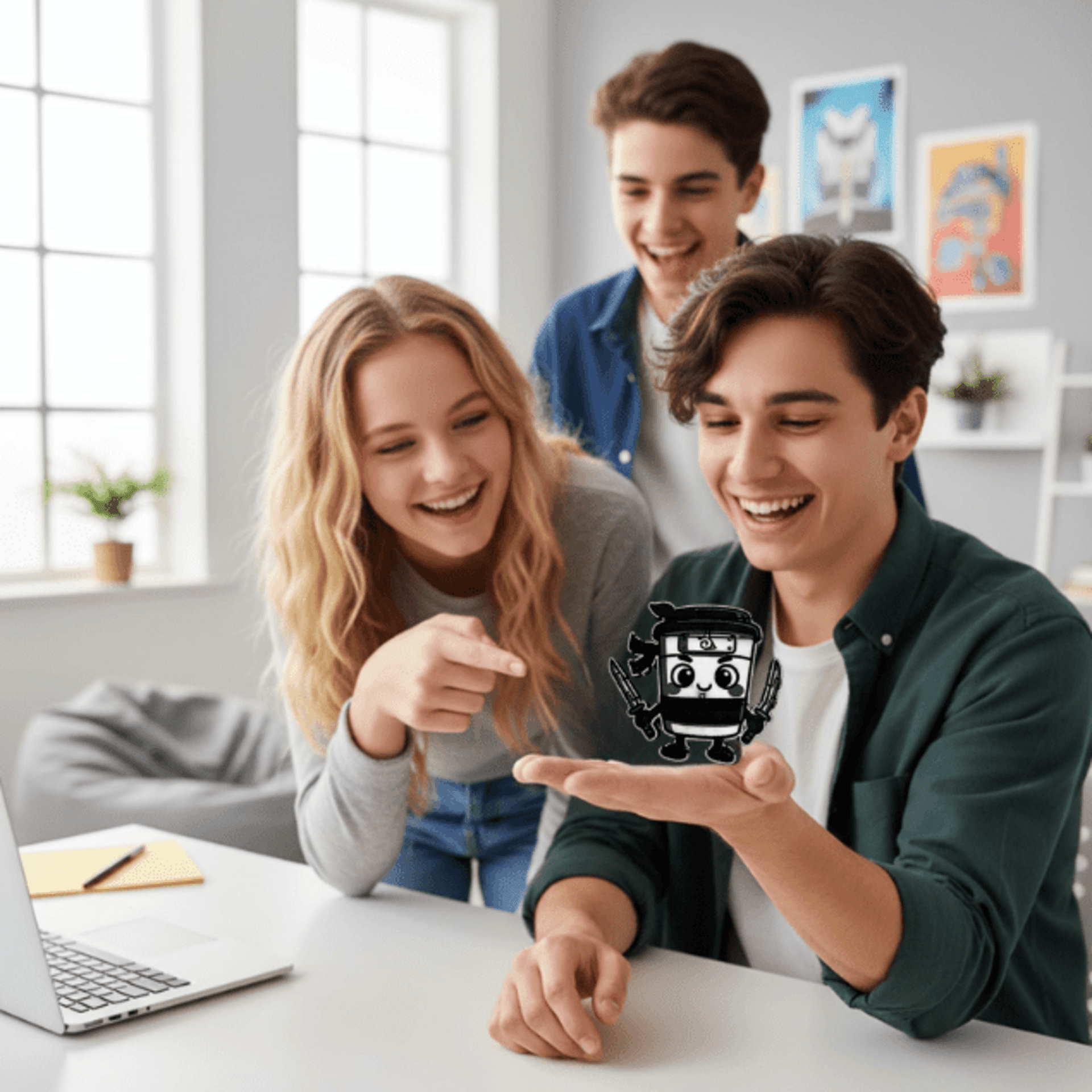 Figura Plana Capuchino Asesino Brainrot Italiano 9x9x1 cm - 2