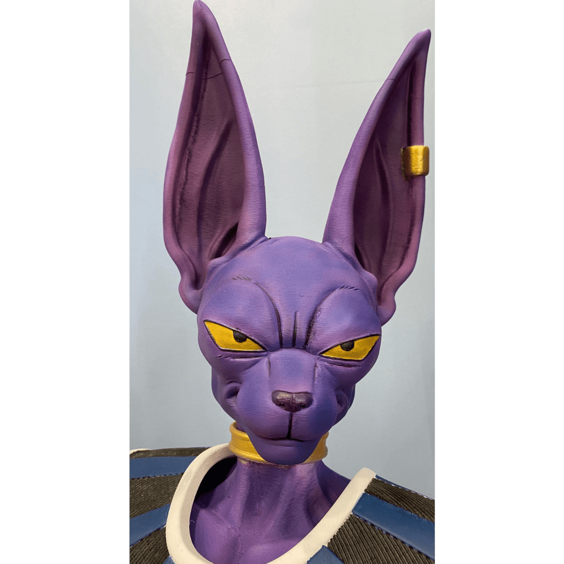 Busto Bills Dragon Ball – Escultura 3D de 45 cm Pintado a Mano | Dios de la Dest - 3