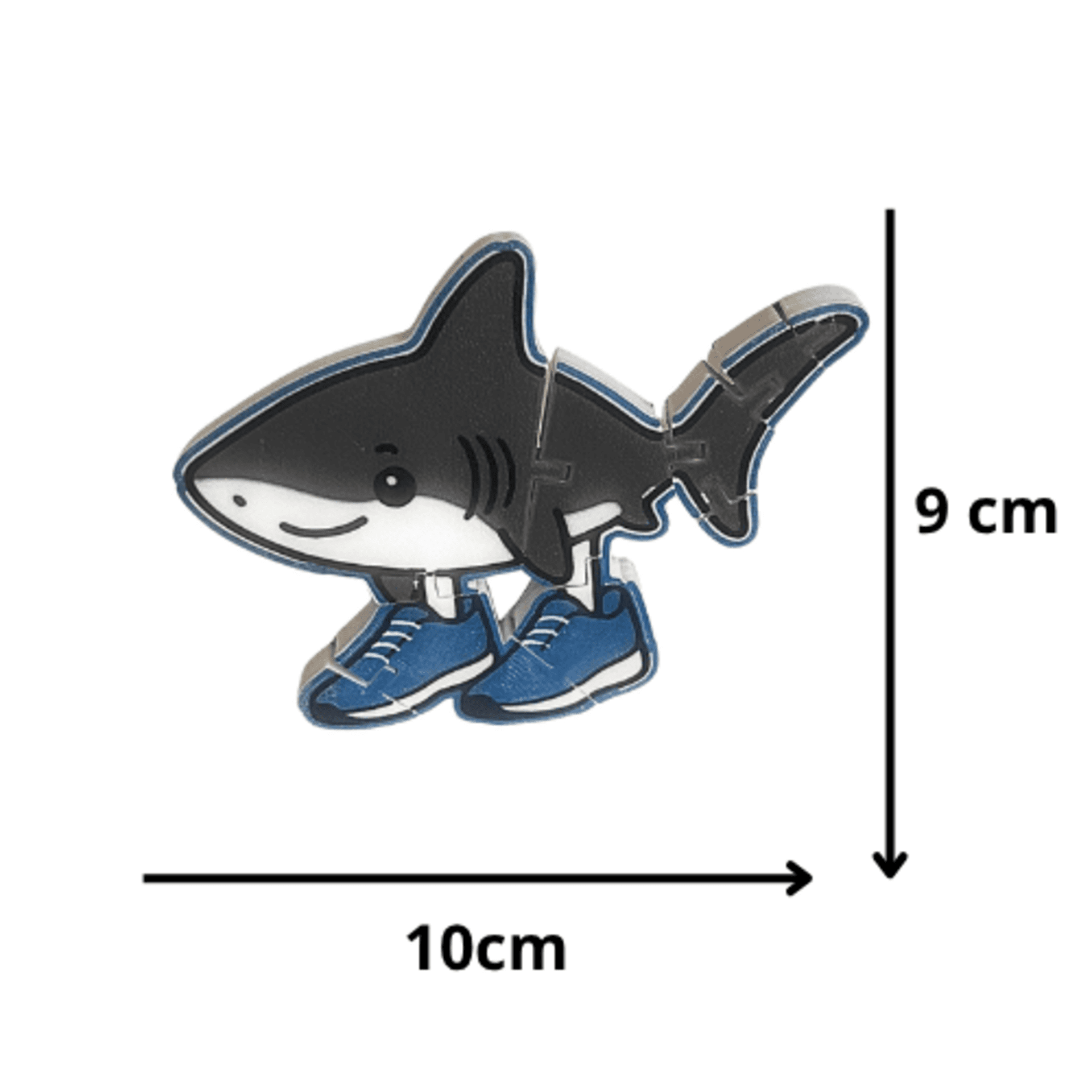 Figura Plana Tralalero Tralala – Brainrot Italiano Viral-Meme Viral Italiano - 6