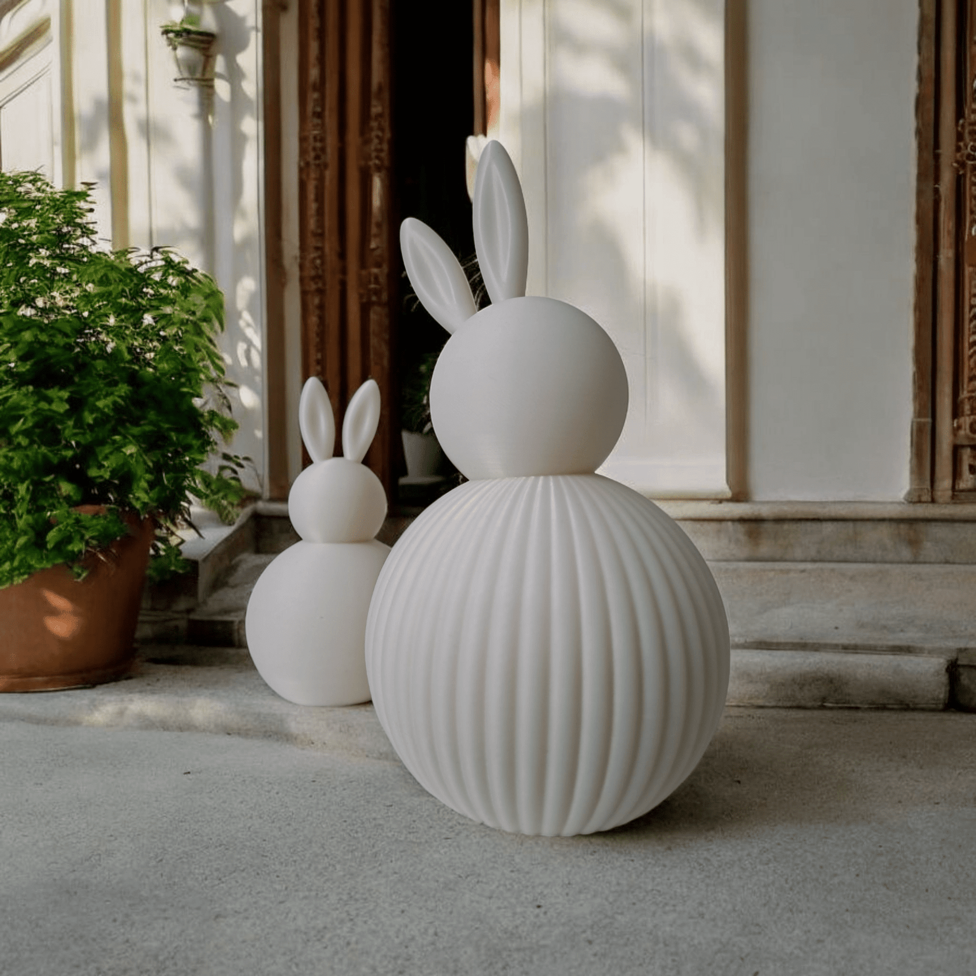 Conjunto Minimalista de Conejitos 3D – Diseño Escultural en PLA Biodegradable - 4