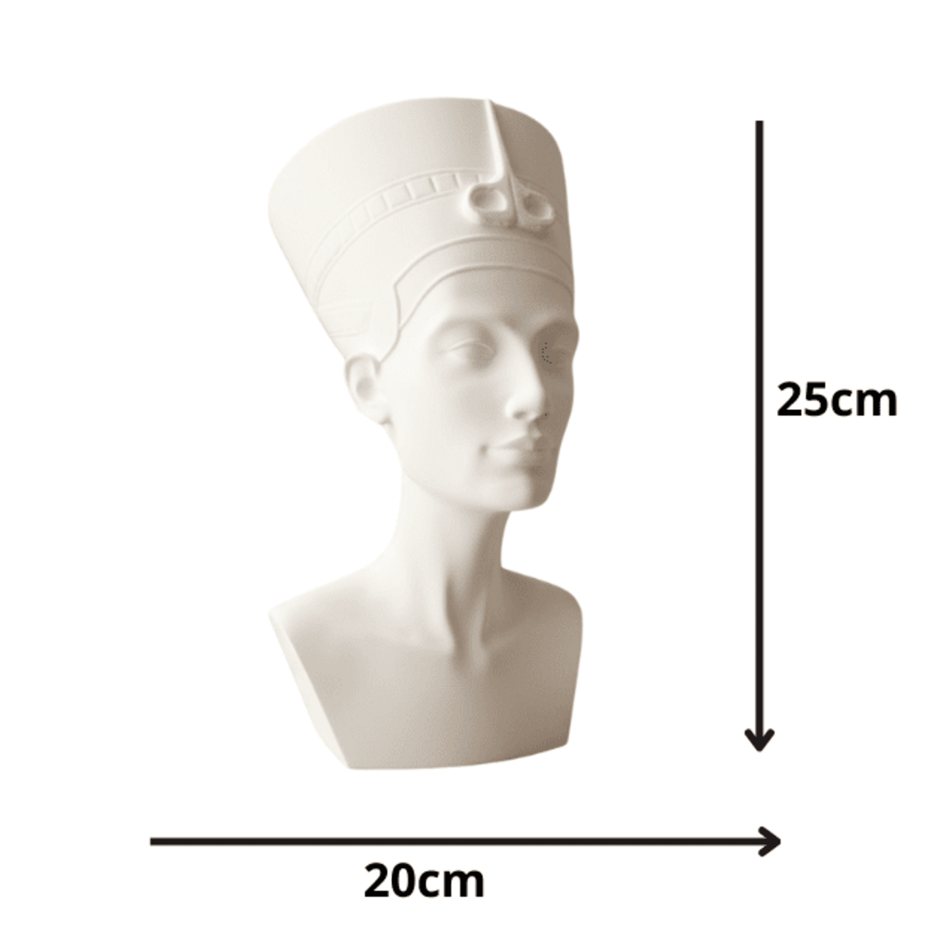 Busto de Nefertiti – Icono de Belleza y Poder Egipcio - 5