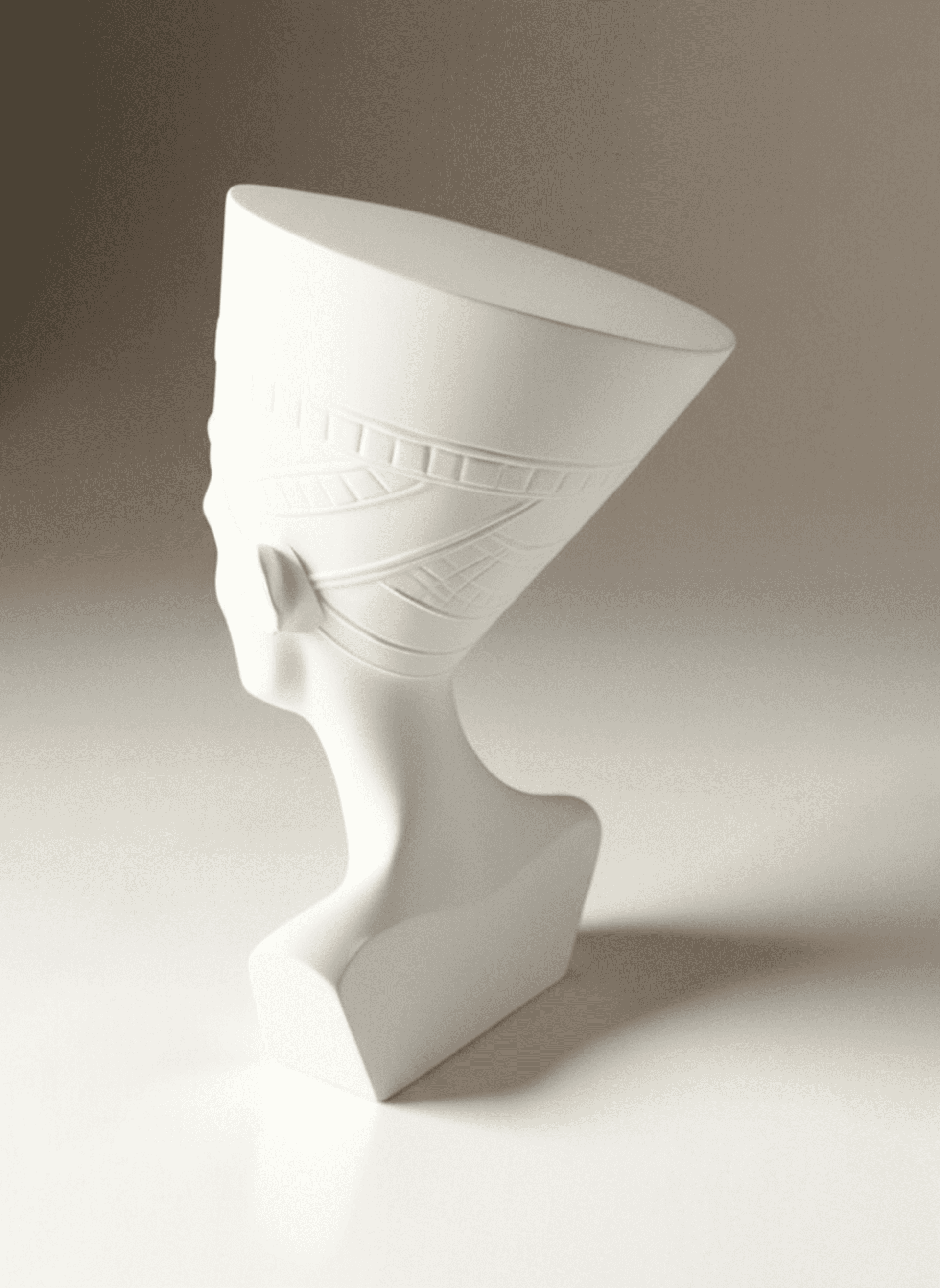 Busto de Nefertiti – Icono de Belleza y Poder Egipcio - 4