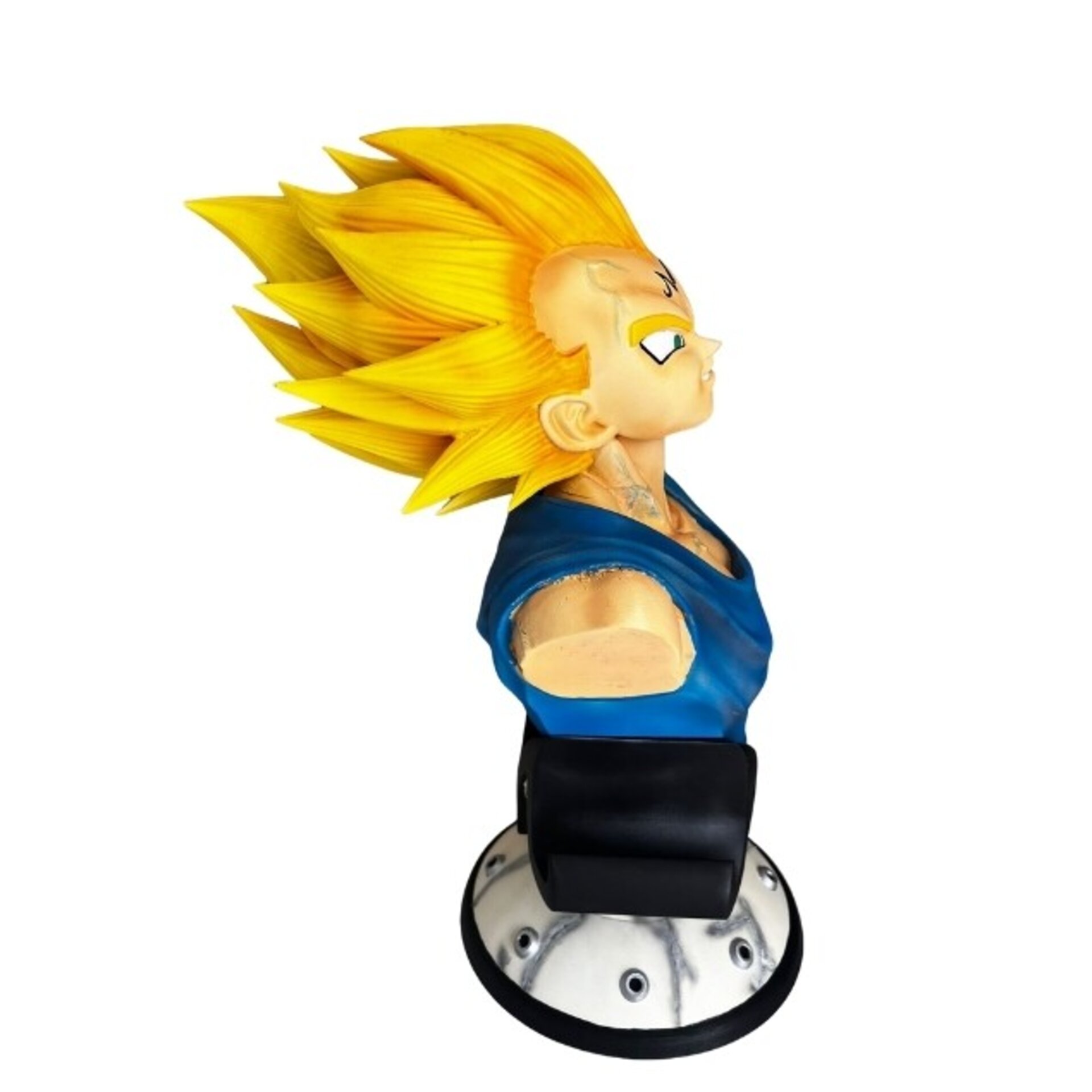 Busto de Majin Vegeta de 42x25x18 cm Pintado a Mano Edición Artesanal - 6