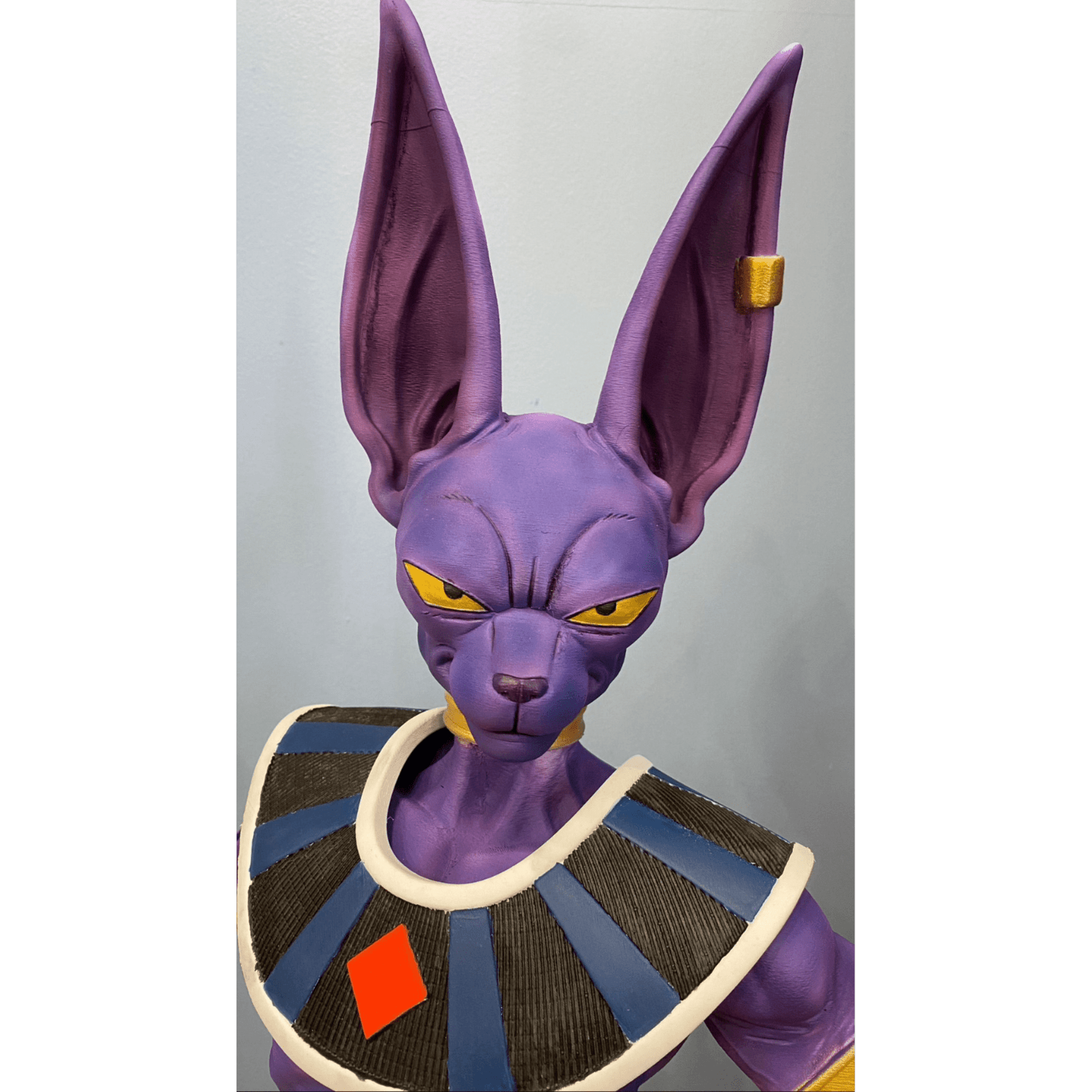 Busto Bills Dragon Ball – Escultura 3D de 45 cm Pintado a Mano | Dios de la Dest - 2