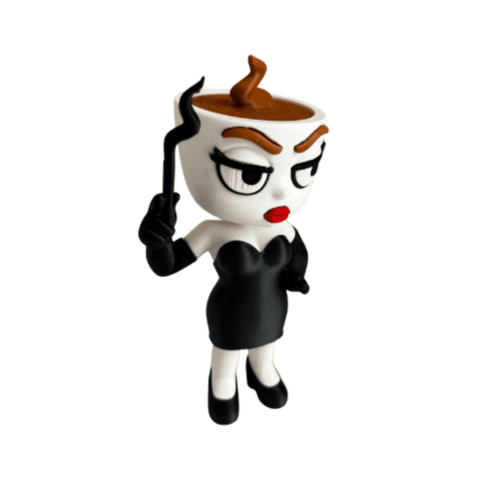 Figura Espressona Signora Brainrot – Diseño Articulado 14x9x6 cm - 1