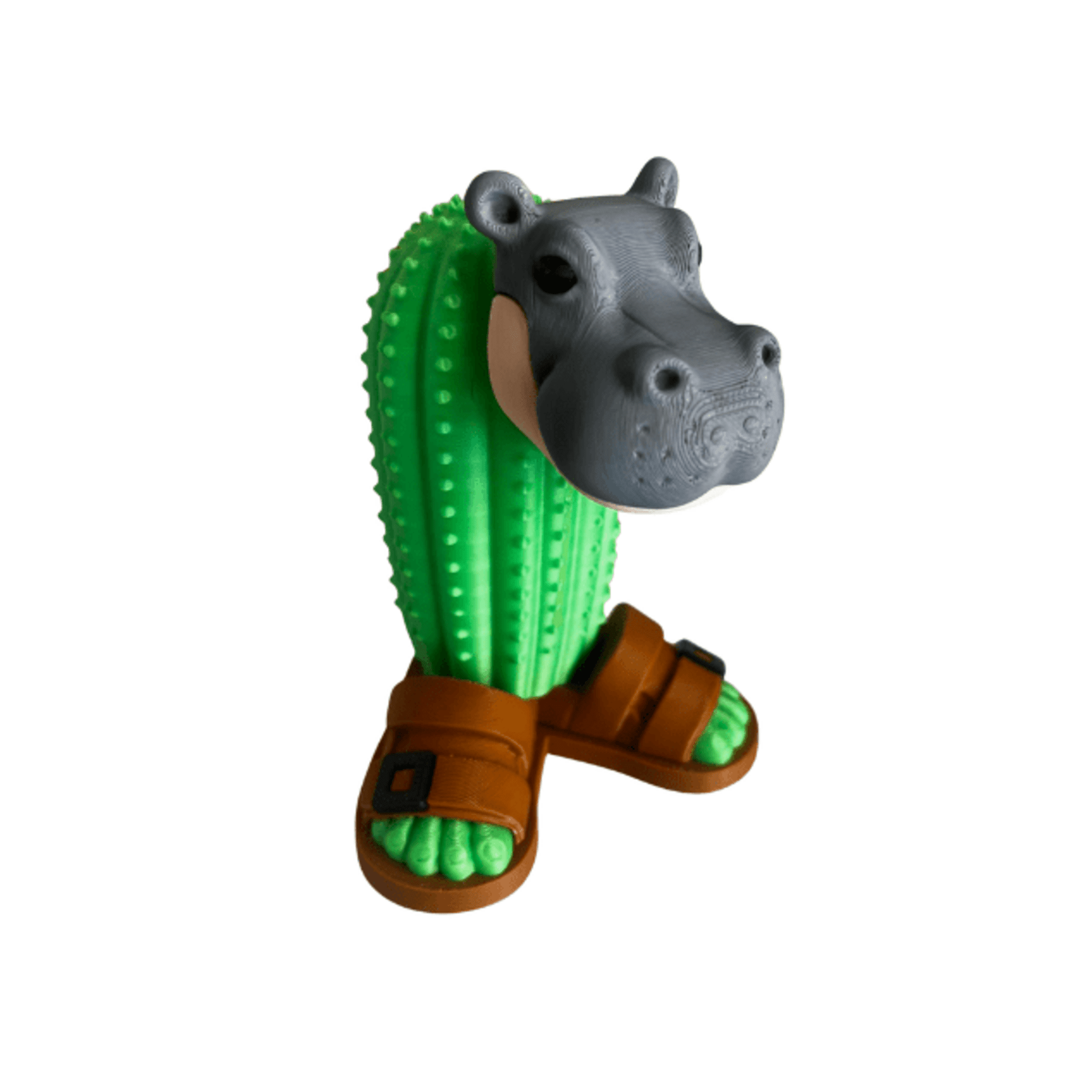 Figura articulada Cacto Hipopótamo estilo Brainrot – 12x9x9 cm – Diseño coleccio - 2